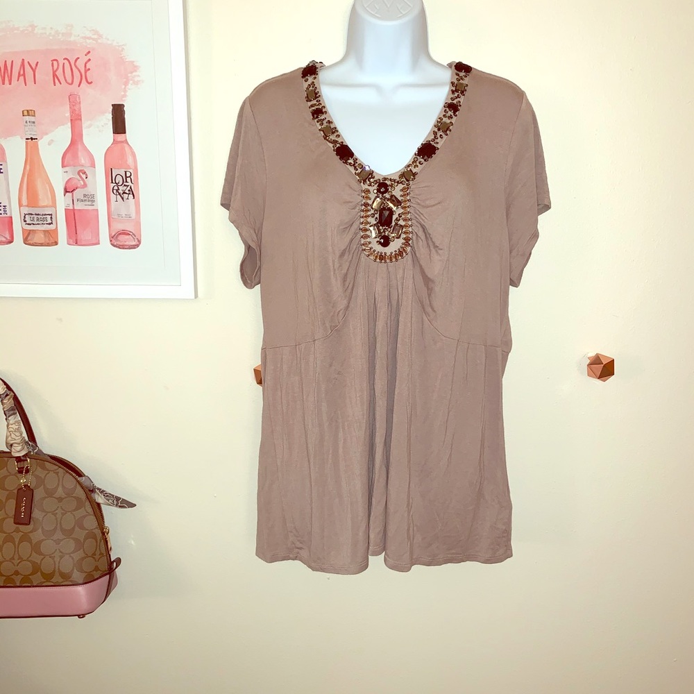 Marc Bouwer Bejeweled Top